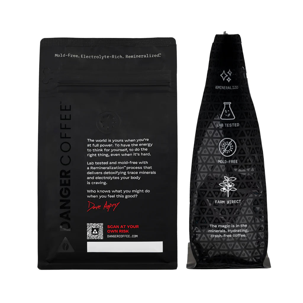 미네랄 보충된 다크 로스트 원두 커피