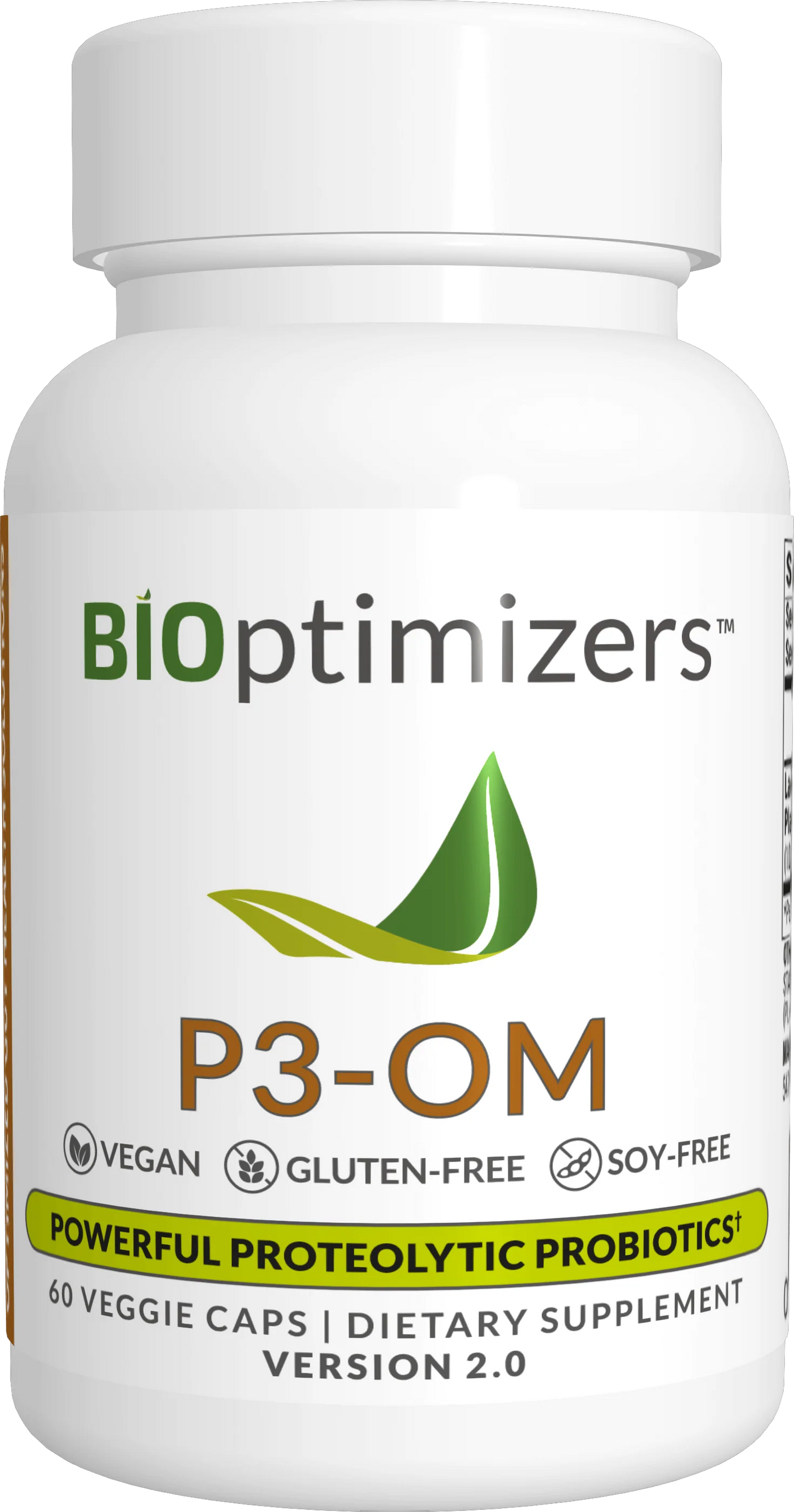 BiOptimizers P3-OM 60 Capsules Proteolytic Probiotics