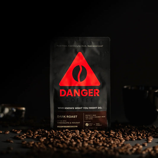 미네랄 보충된 다크 로스트 원두 커피