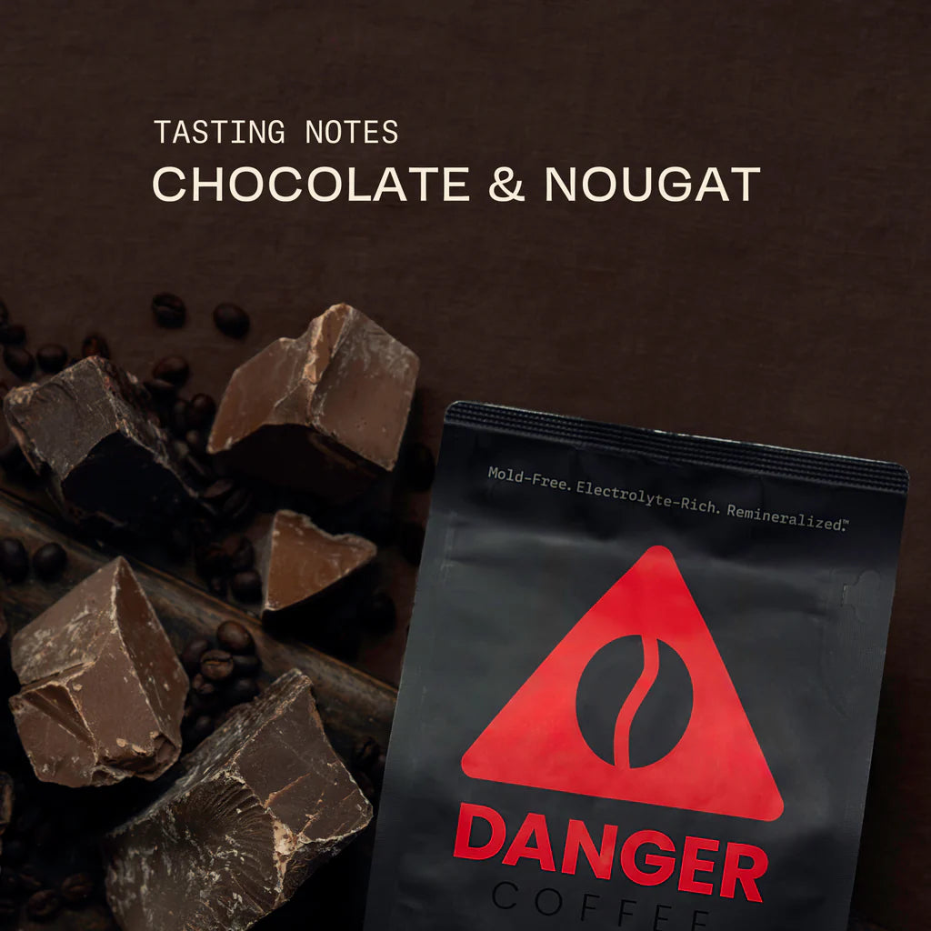 미네랄 보충된 다크 로스트 원두 커피