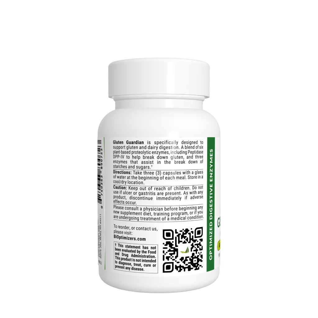 Bioptimizers Gluten Guardian Bottle dosage