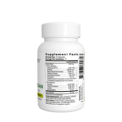 Bioptimizers Gluten Guardian Bottle facts